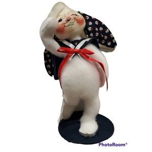 NWT Annalee 12" Sailor boy Doll Red White Blue On Stand #067401